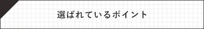 選ばれているポイント